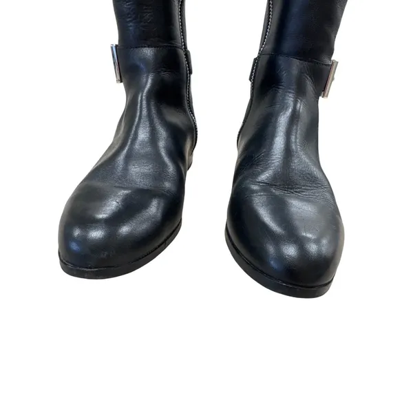 Michael Kors Womens Black Leather Knee High Boots 7M SKU 7167 - Image 8