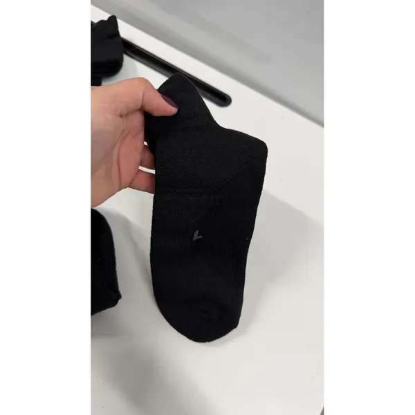 GLENMEARL Womens Crew Gym Socks Black Athletic Performance Size 9-11 Lot of 5 - Image 2