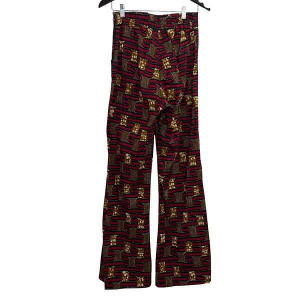 Ray Darten Pants Womens Small Multicolor Geometric African Wax Print High Waist - Image 5