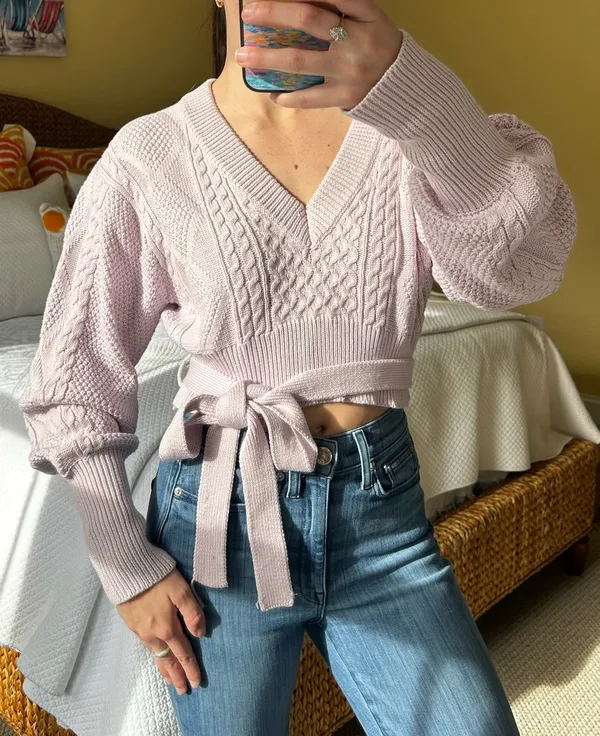 These Three Boutique Lavender Sweater - Image 2