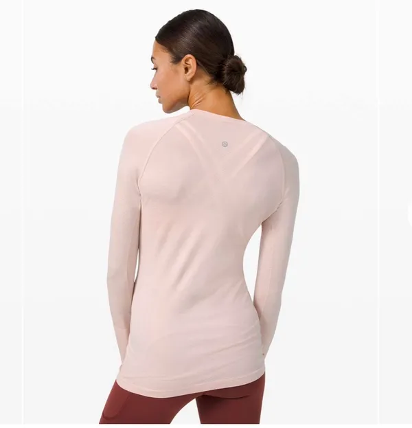 Lululemon Swiftly Tech Long Sleeve 2.0 Feather Pink 12 - Image 2