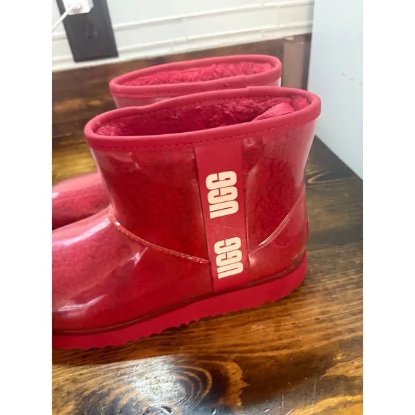 UGG Red Classic Clear Mini Boots Size‎ 5 - Image 5