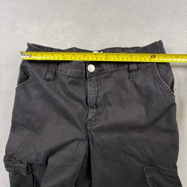 Rue21 Womens Black Cargo Jogger Pants Size Medium Utility Streetwear Pocket - Image 7