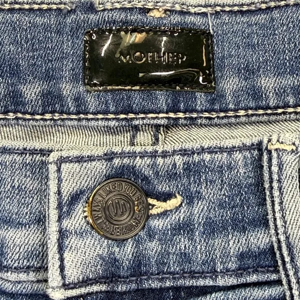 Mother‎ Denim High Rise Straight Leg Blue Jeans Medium Wash Size 28 USA Made - Image 10