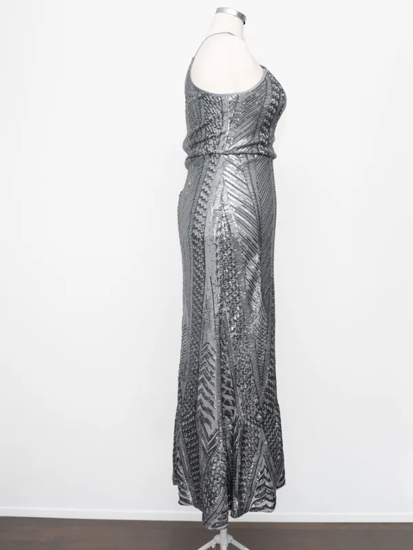 Alex & Eve by Alex Evenings - Sequin Halter Gown - Image 6