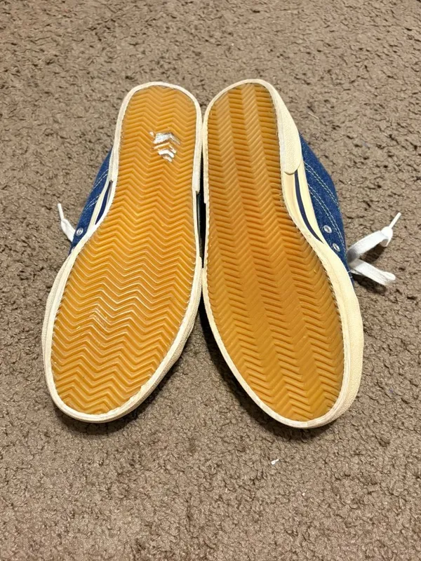 VTG Vintage 2002 Nike Hermosa Blue Denim Slip-on Mules Lace Up Size 9 143028-471 - Image 3
