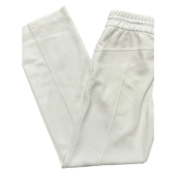 lululemon Women's Size 0 Bone Ivory Straight Softstreme Leg Track Pants - Image 5