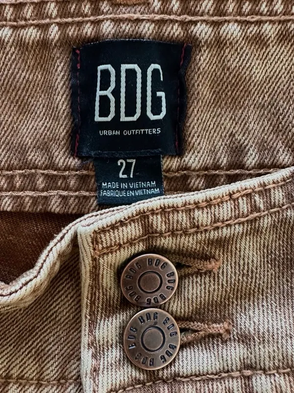 BDG Urban Outfitters Sofia Yoke Acid Wash High RiseStraight Leg Jeans Size 27 - Image 5