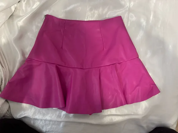 boutique leather skirt Pink - Image 2