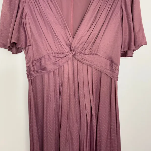 Gal Meets Glad Genevieve Empire Waist Mauve Womens Size 6 - Image 10