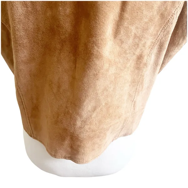 Hunt Club Vintage Women’s Suede 100% Leather Vest Tan Western Size 16 - Image 6