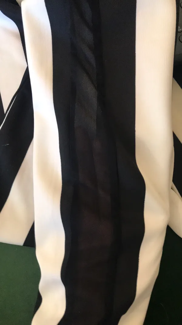 Poof! Blk/Wht Striped Goth Pants - Image 3