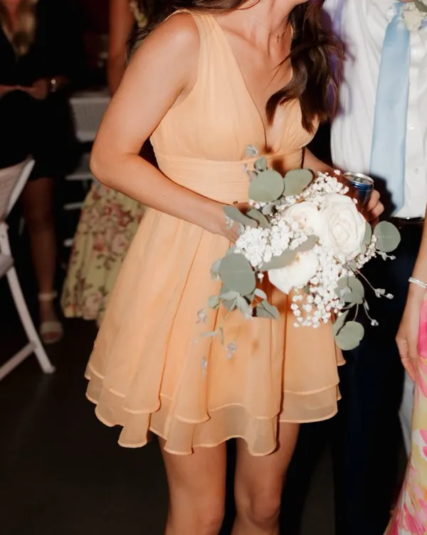 Abercrombie Orange mini dress - Image 3