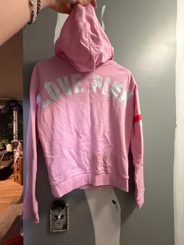 Victoria's Secret PINK Pink Zip-Up Hoodie - Image 4