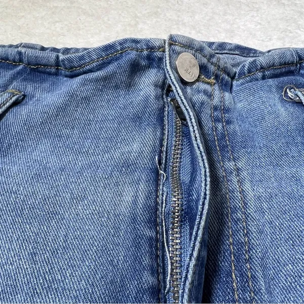 Nasty Gal High Rise Paperbag Denim Shorts - Image 4