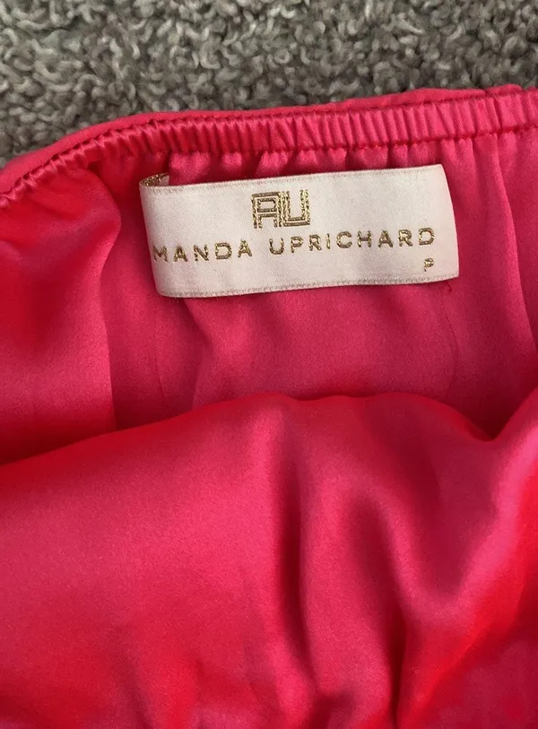 Amanda Uprichard Pink Silk Dress - Image 4