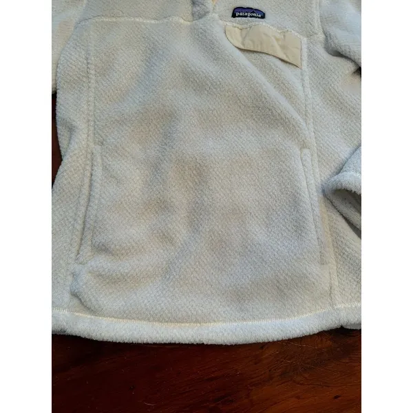 Patagonia Snap T Fleece Pullover Cream size small - Image 9
