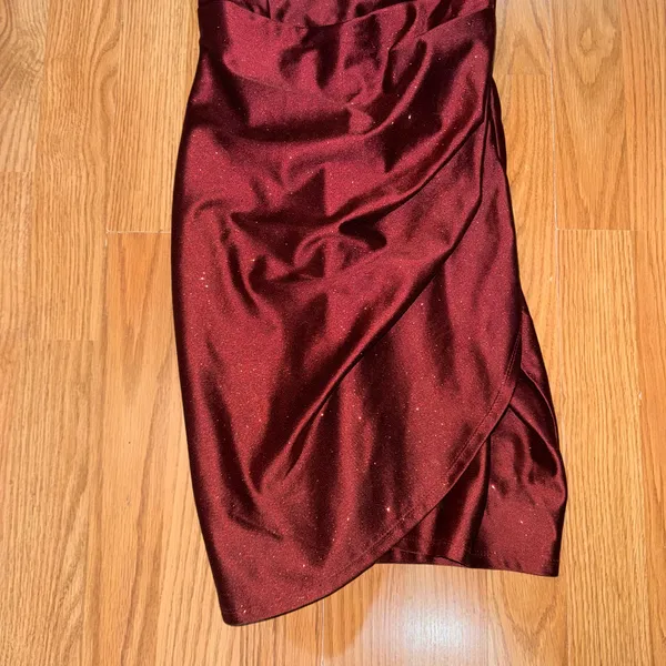 Emerald Sundae Glitter ruched bodycon mini cocktail dress - Image 3