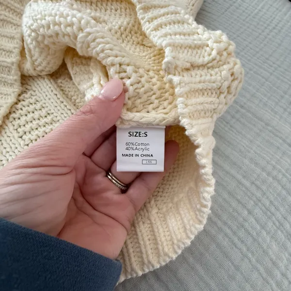 Classic Cream Cable Turtleneck Sweater - Women - Image 2