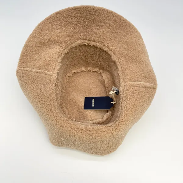 Hat Attack Unisex Reversible Faux Shearling Bucket Hat One Size Natural Sherpa - Image 7