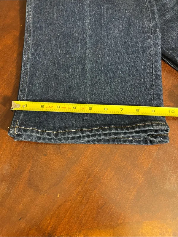 Abercrombie & Fitch Dark Blue Bootcut Jeans - Image 9