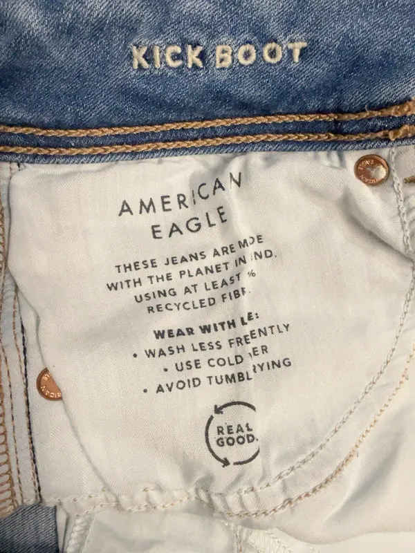 merican Eagle Kick Boot Jeans Women’s Size 4 Regular Next Level Stretch light W - Image 9
