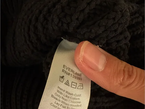 Everlane Women’s Black Textured Cotton Cardigan - Image 4