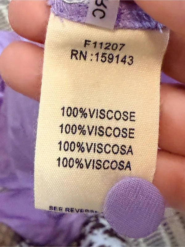 FRNCH Lilac Button-Front Tiered Maxi Dress Tie Back Wedding Guest Shower Spring - Image 15