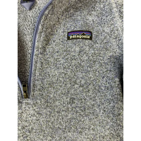 Patagonia Better Sweater 1/4 Zip Fleece Pullover Blue Marl STY25617 Womens M - Image 9