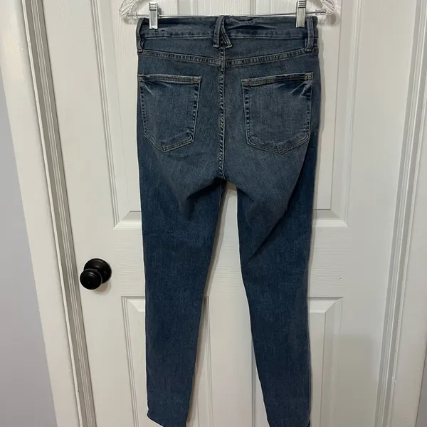 Good American Good Legs‎ Indigo Blue Distressed Size 2 / 26 - Image 7