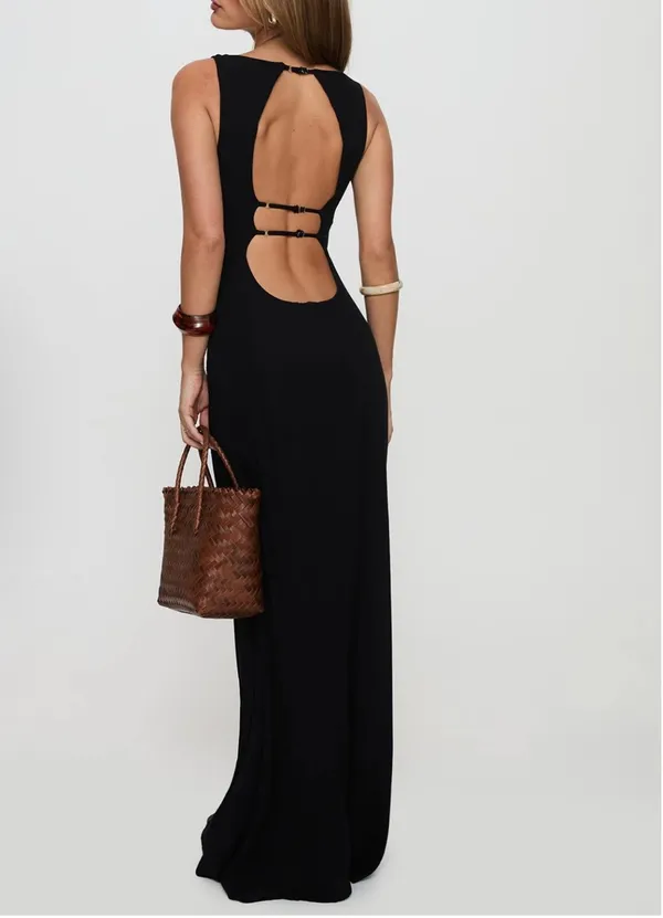 Princess Polly Ace of Hearts Maxi Dress Black Size 4 - Image 2