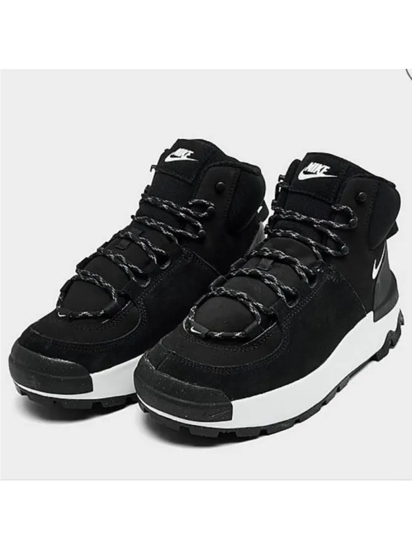 Nike City Classic Women's Lace-up Sneaker Boots Winter Snow Boots Black Size 7 - Image 2