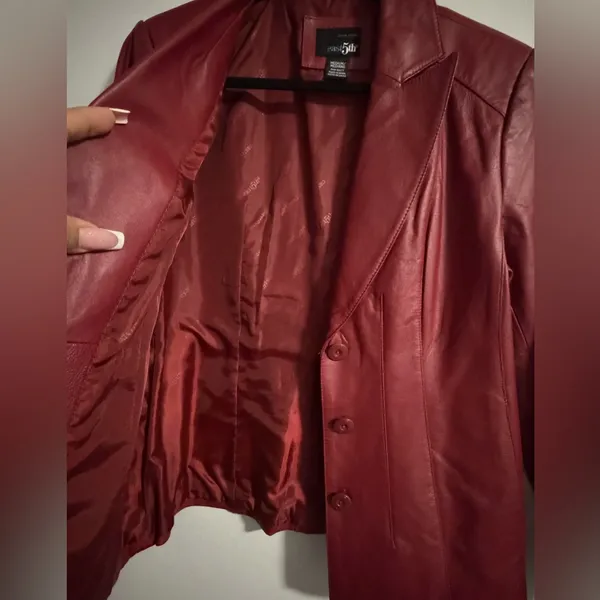 East 5th Rich Burgundy Leather Jacket - Image 6
