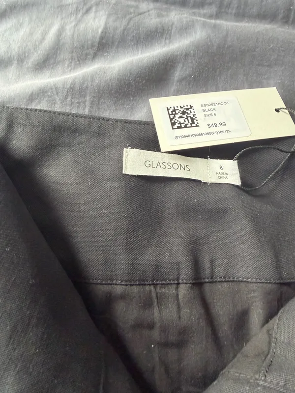 Glassons Black Mini Cargo Skirt - Image 5