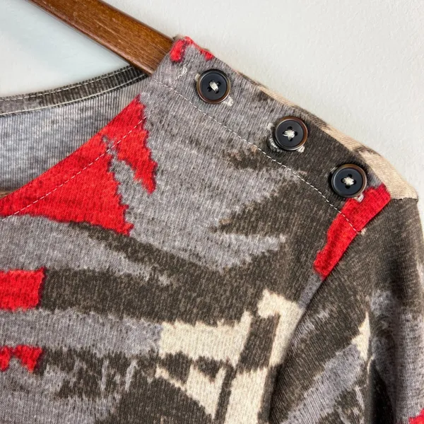 Lauren Ralph Lauren Top Womens XL‎ Southwestern Aztec Navajo Long Sleeve Buttons - Image 4