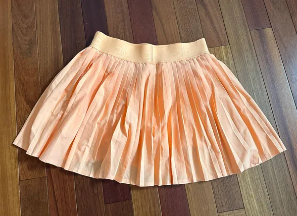 Alo Orange Pleated Tennis Skirt - Image 2