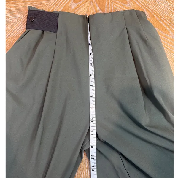 Aday‎ Turn It Up Pants Stretch Comfort Travel Green Moss Olive Size Small - Image 7
