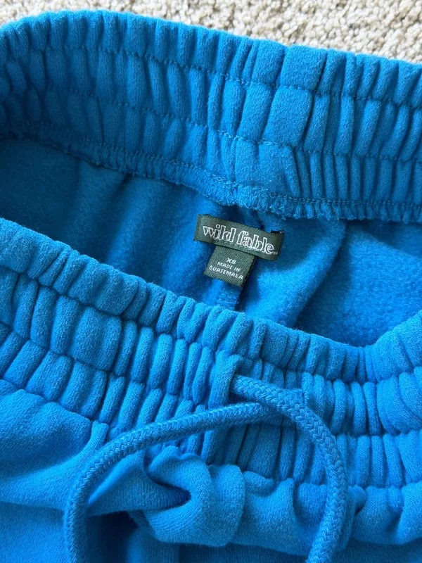 Wild Fable Blue Long Sweat Shorts - Image 3
