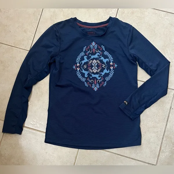 Kerrits Girls Horsing Around Kwickwarm Long Sleeve Shirt - Image 2