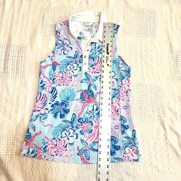 Lilly Pulitzer M UPF 50+ Luxletic Imara Polo top TB2 3653 - Image 3