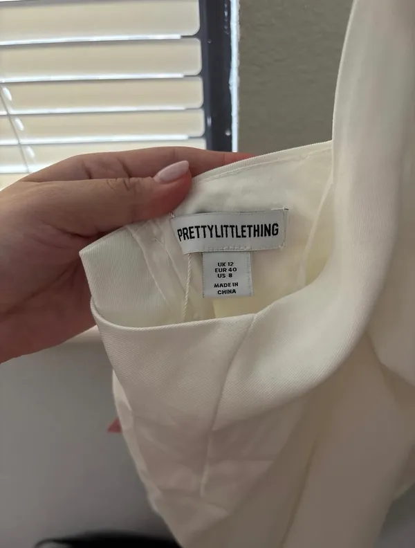 Pretty Little Thing Halter White Dress - Image 4