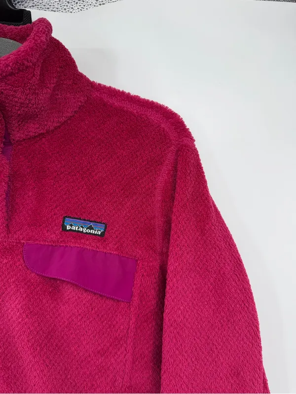 Patagonia Re-Tool Snap-T Fleece Rubellite Pink Women’s M - Image 5