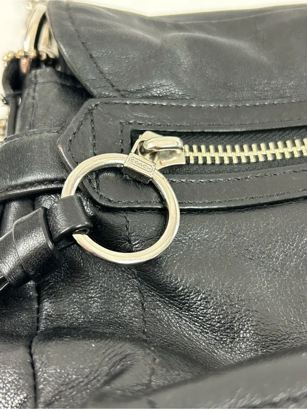 Coach Chelsea Convertible Crossbody Shoulder Bag Turnlock Flap Black F17825 - Image 13