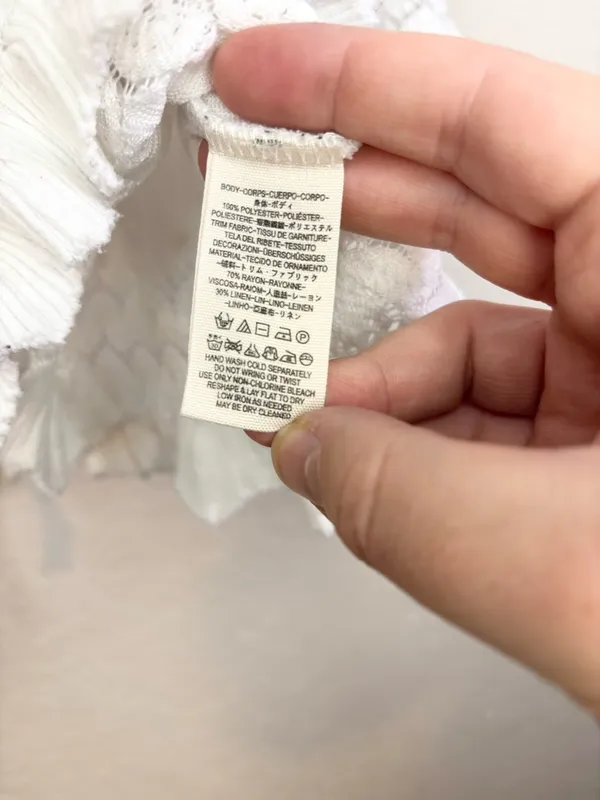 Free People Fire Island White Open Knit Top Size S - Image 11