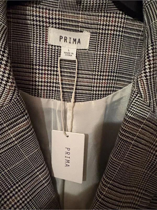 NWT prima large striped coat‎ size large - Image 3