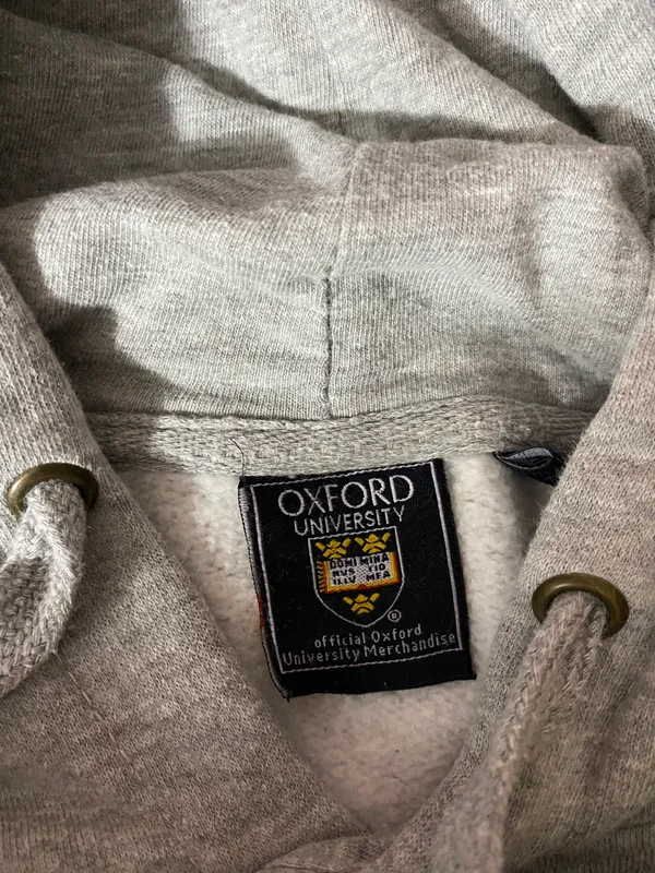 Official Oxford Hoodie Gray Size XS - Image 3