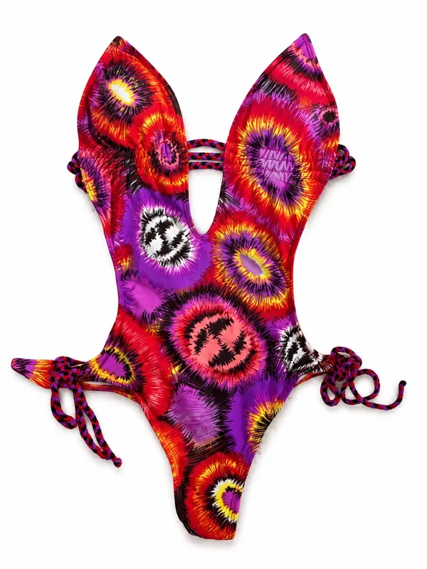 Vibrant Multicolor Swimsuit Cut - Image 2