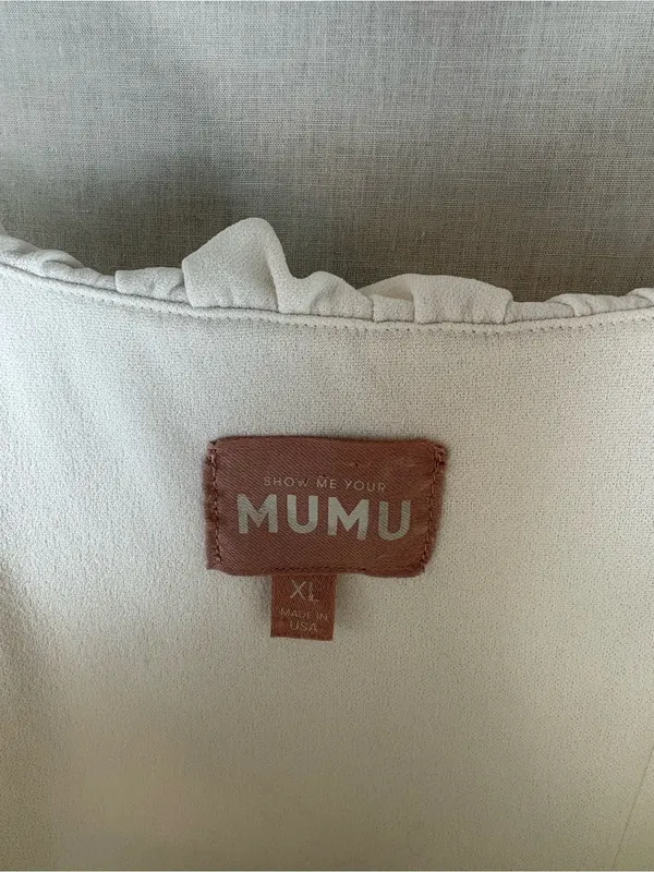 Show Me Your Mumu White Ruffled Greta Dress Size XL - Image 9