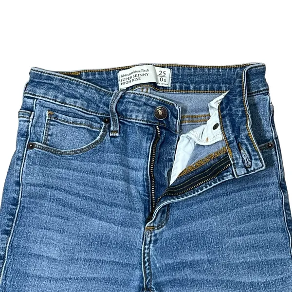 Abercrombie & Fitch Denim Jeans Super Skinny High Rise - Image 10