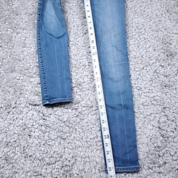 READ Abercrombie High Rise Super Skinny Jeans Size 00 24 x 31 Button Fly Stretch - Image 12